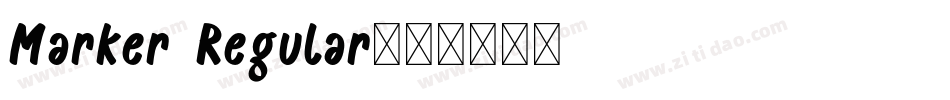 Marker Regular字体转换
